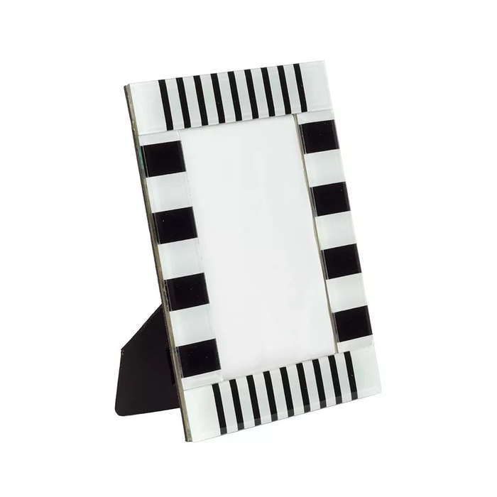 Picture Frame - Glass Black & White 21.5cm