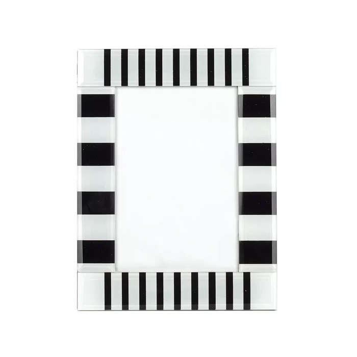 Picture Frame - Glass Black & White 21.5cm
