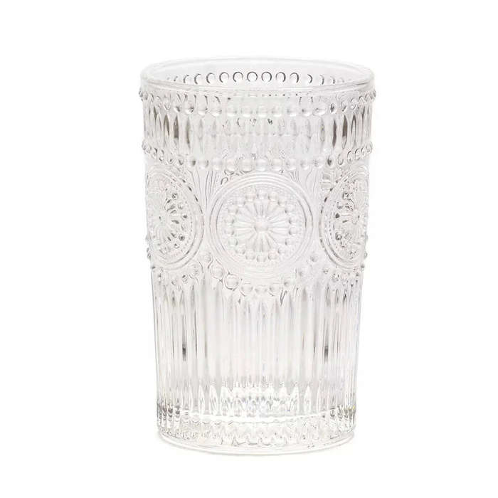 Drinking Glass - Pinwheel Clear 350ml
