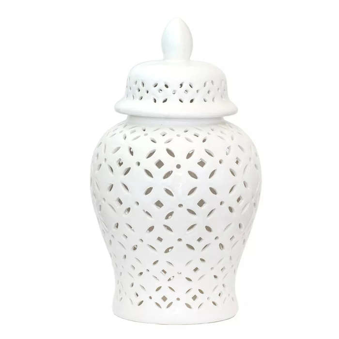 Ginger Jar - White Cut-Out 40cm