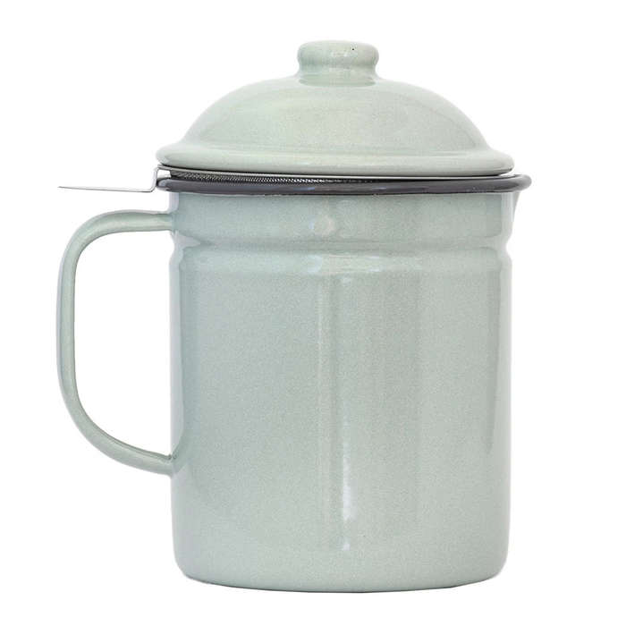 Strainer Canister - Enamel Various Colours 1.25L