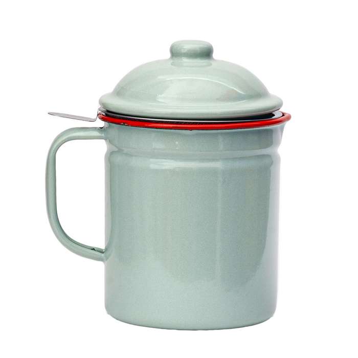 Strainer Canister - Enamel Various Colours 1.25L
