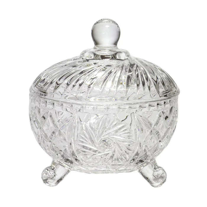 Trinket Box - Glass 3 Feet