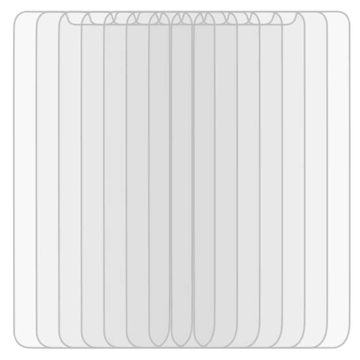 10 PCS 9H 2.5D Non-Full Screen Tempered Glass Film For Blackview BV9700 Pro