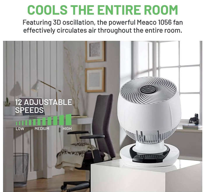 Meaco Silent Oscillating Fan 1056