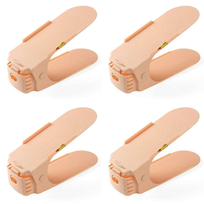 Shoe Slot Organiser - Set Of 4 - Assorted Colours