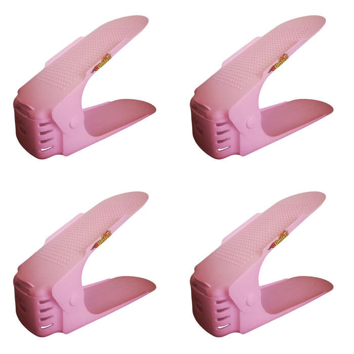 Shoe Slot Organiser - Set Of 4 - Assorted Colours