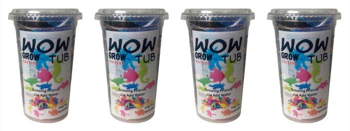 Growing Animals Set & Collectors Toy - 4 Pack - WowTub Grow Edition