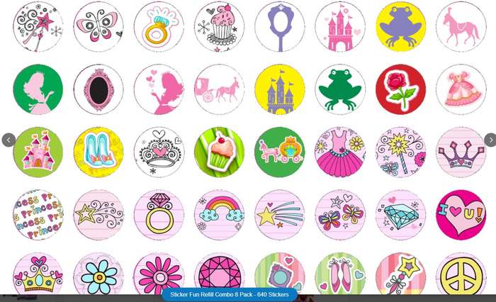 Sticker Fun Refill Combo 8 Pack - 640 Stickers