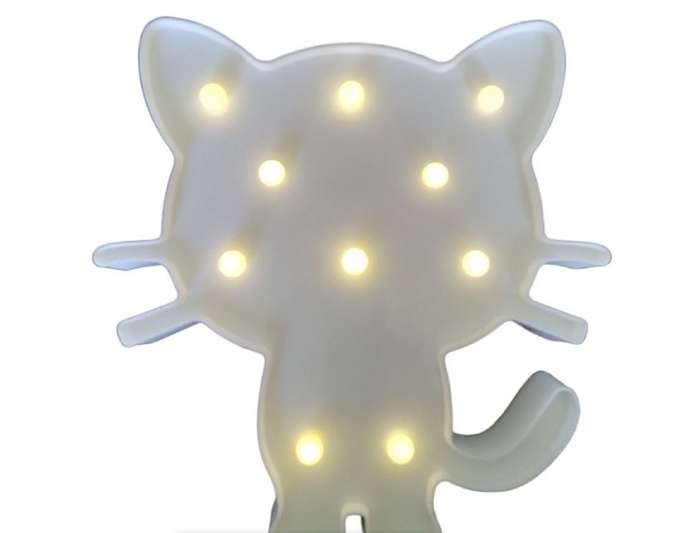 Night Light Cat - Battery Operated Cat - 28 cm