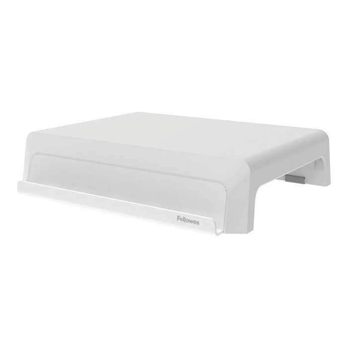 Fellowes Breyta Height Adjustment Monitor Riser Stand White 100016561