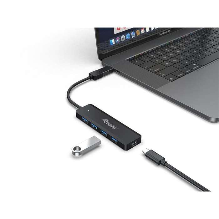 Equip 4-Port USB 3.2 Hub with USB-C Adapter 128959