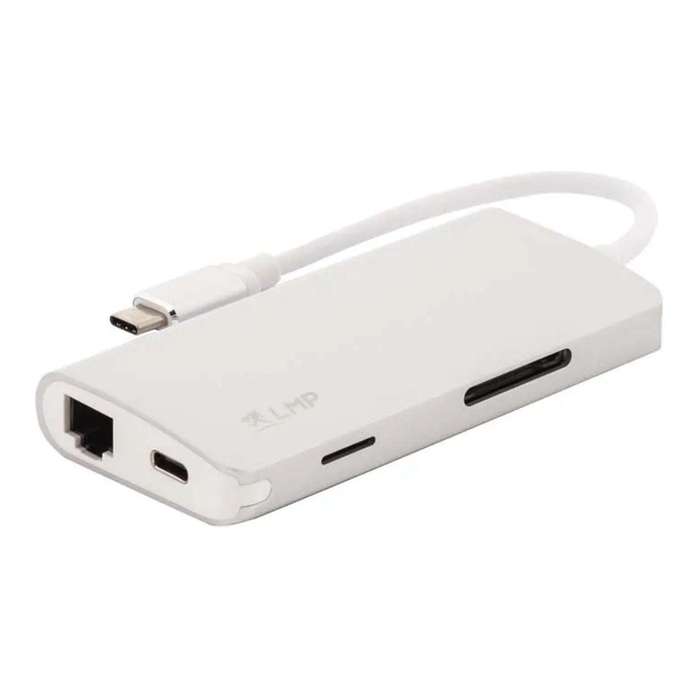LMP Mini 8-in-1 Type-C Ethernet Hub Silver 14368