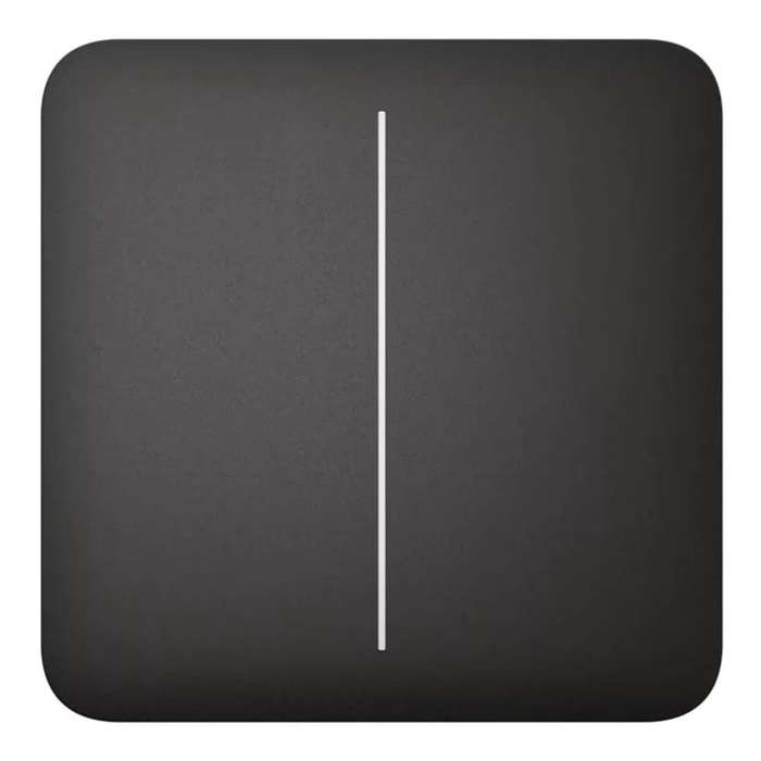 Ajax Smart LightSwitch Jeweller 2-Gang SoloButton Black 45119.144.BL