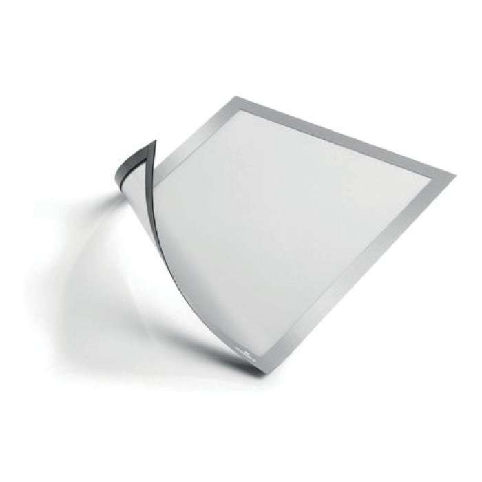 Durable DURAFRAME A4 Magnetic Document Signage Frame 5-pack Silver 486923