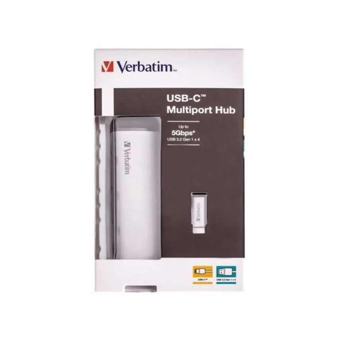 Verbatim USB-C 4-port USB 3.2 Gen 1 Multiport Hub 49147