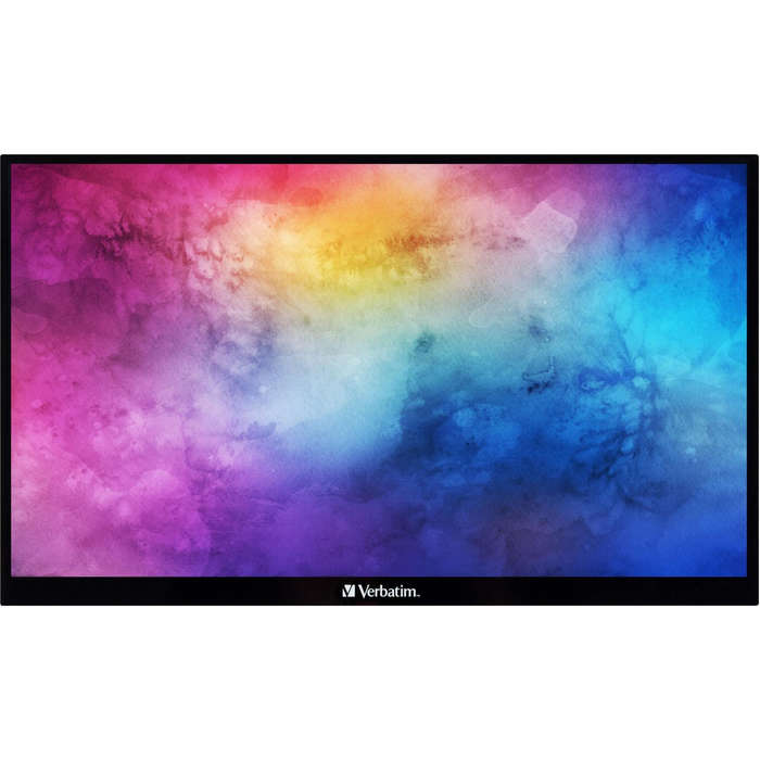 Verbatim PMT-15 15.6-inch 1920 x 1080p FHD Touchscreen 16:9 6ms IPS LCD Portable Monitor 49592