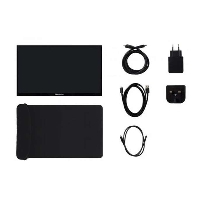 Verbatim PMT-15 15.6-inch 1920 x 1080p FHD Touchscreen 16:9 6ms IPS LCD Portable Monitor 49592