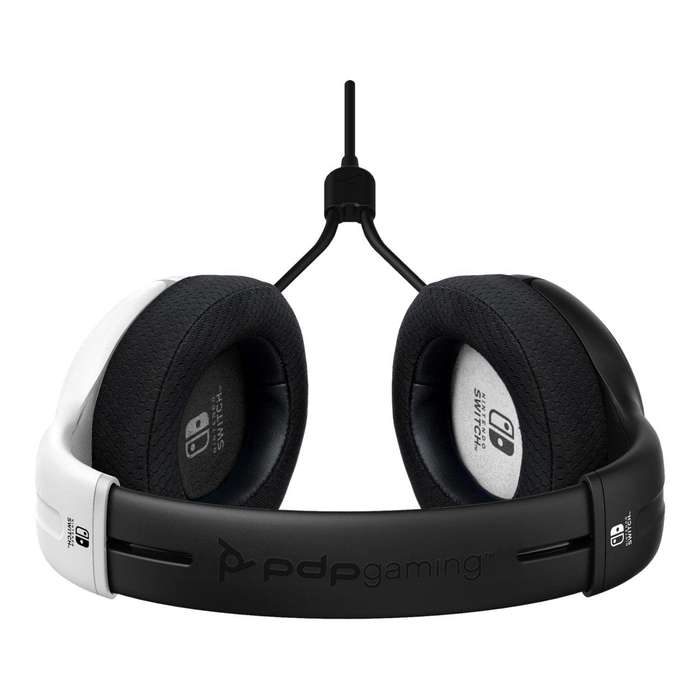 PDP AIRLITE Wired OLED Headset for Nintendo Switch Black White 500-162-BW