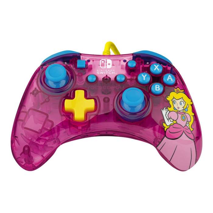 PDP Wired Gaming Controller for Nintendo Switch Peach Pink Rock Candy 500-181-PCH
