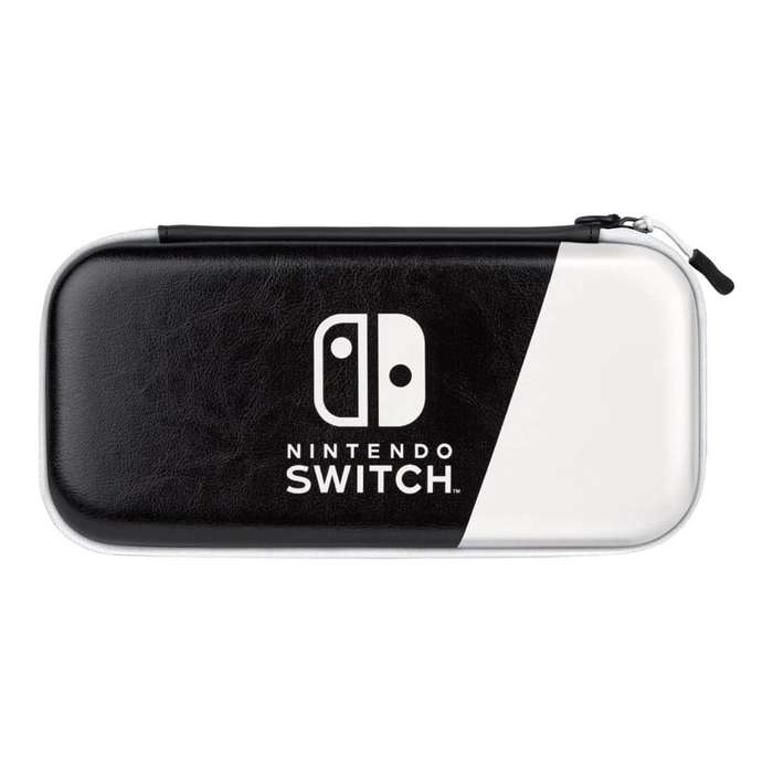 PDP Slim Deluxe Travel Case for Nintendo Switch Black and White 500-218-BW