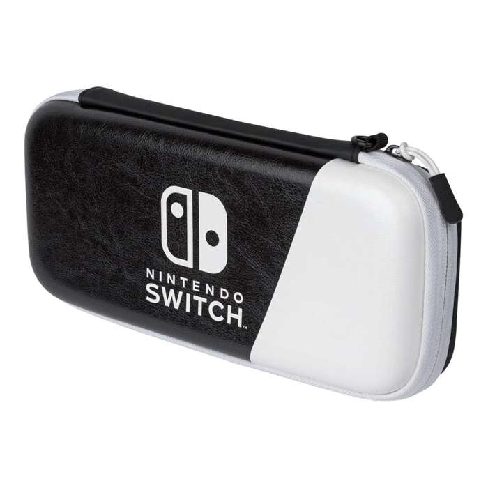 PDP Slim Deluxe Travel Case for Nintendo Switch Black and White 500-218-BW