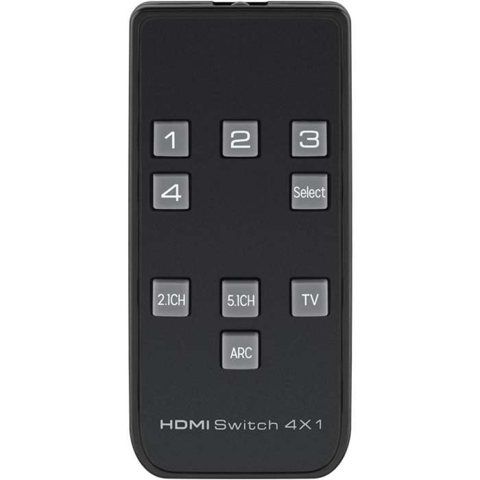 Goobay 60Hz 4-to-1 HDMI Switch with Audio Output 58490