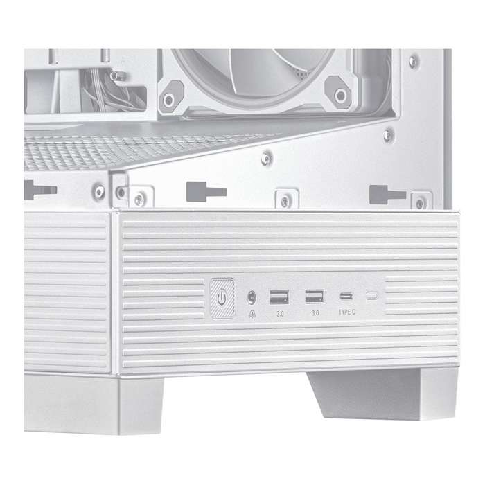 ASUS A31 Plus TG ARGB White Midi Tower PC Case 90DC00R3-B19000