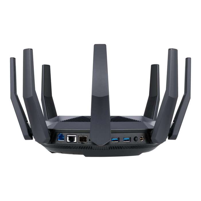 ASUS RT-AX89X AX6000 AiMesh Wireless Router - Ethernet Dual-band 2.4GHz and 5GHz Black 90IG04J1-...
