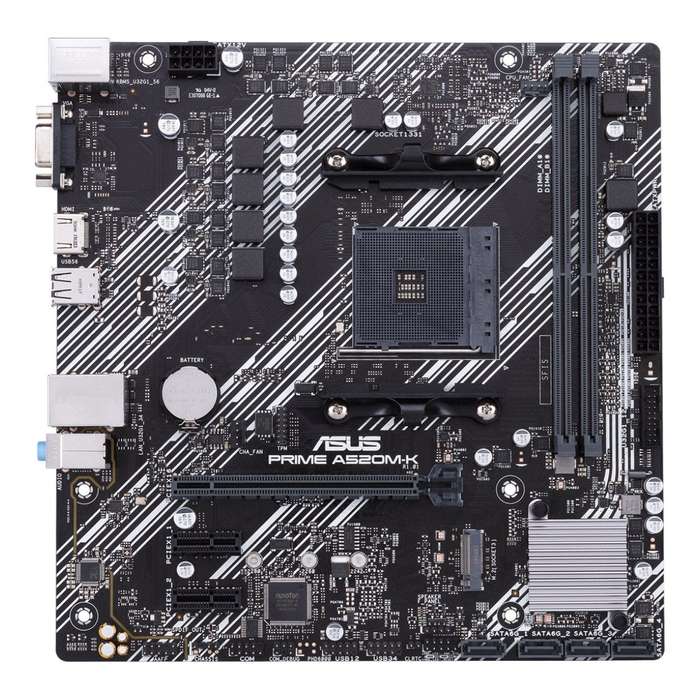 Asus PRIME A520M-K AMD Micro ATX Motherboard 90MB1500-M0EAY0