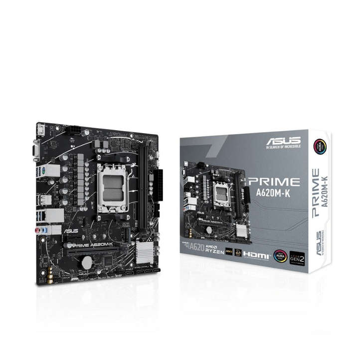 ASUS Prime A620M-K AMD Socket AM5 micro ATX Motherboard 90MB1F40-M0EAY0