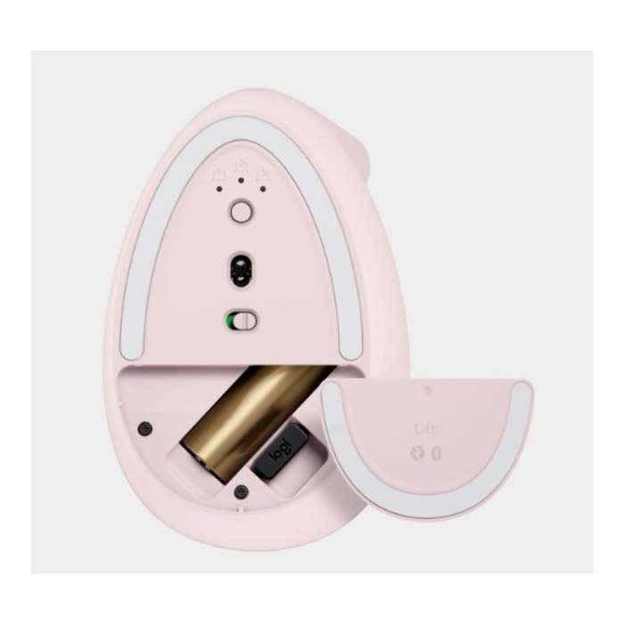 Logitech® Lift Vertical Ergonomic Mouse Pink 910-006487