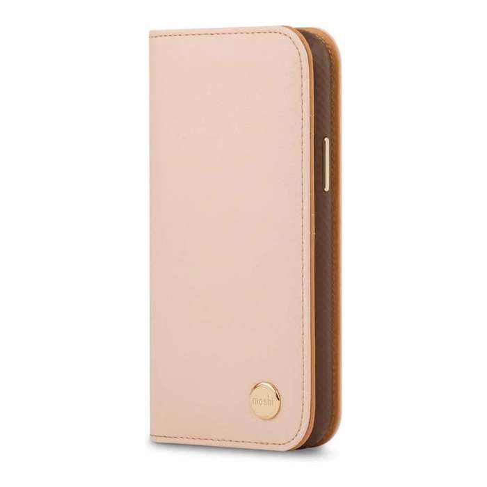 Moshi Overture SnapTo Case with Detachable Magnetic Wallet for iPhone 12 Mini - Luna Pink