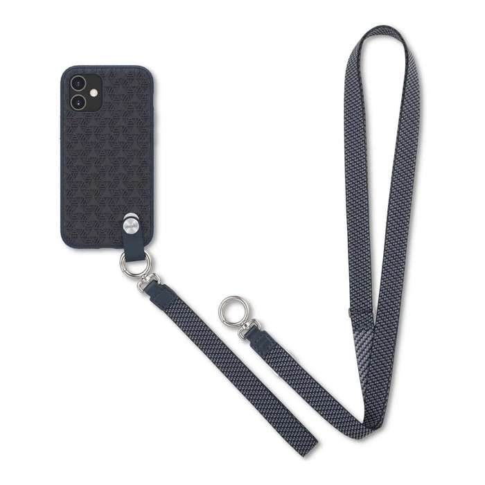 Moshi Altra SnapTo Slim Hardshell Case With Strap for iPhone 12 Mini - Midnight Blue