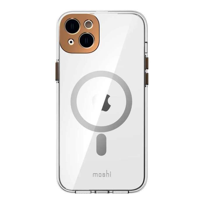 Moshi iGlaze Slim Hardshell MagSafe Case for iPhone 14 Plus - Sunset Gold 99MO137226
