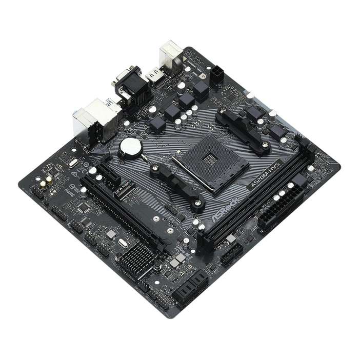 ASRock A520M-HVS AMD A520 Socket AM4 micro-ATX Motherboard