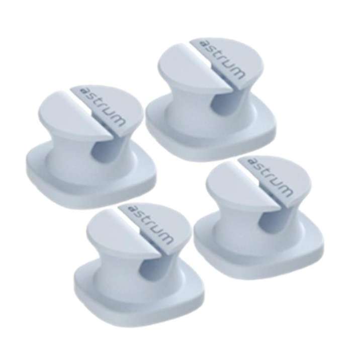 Astrum CO060 Mini Cable Organizer Clips Blue 4-pack A71006-C