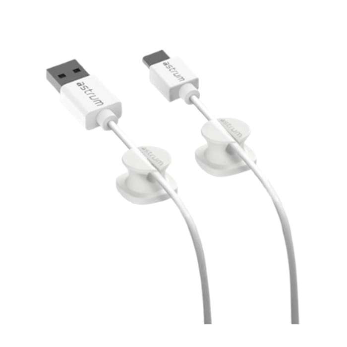 Astrum CO060 Mini Cable Organizer Clips White 4-pack A71006-W
