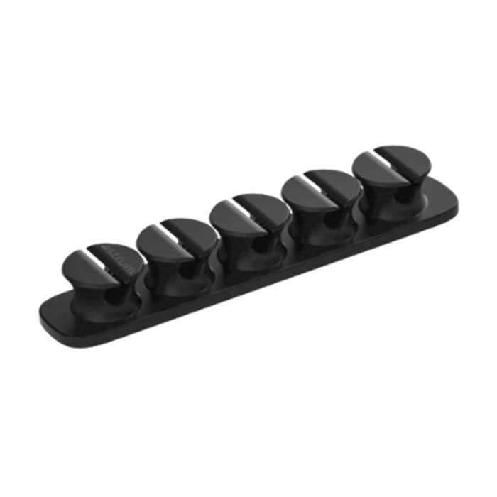Astrum CO110 5 Bay 4 Storage Compartments Cable Organizer Clips Black A71011-B