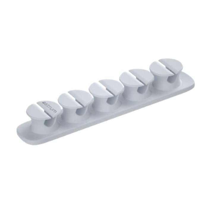 Astrum CO110 5 Bay 4 Storage Compartments Cable Organizer Clips Blue A71011-C