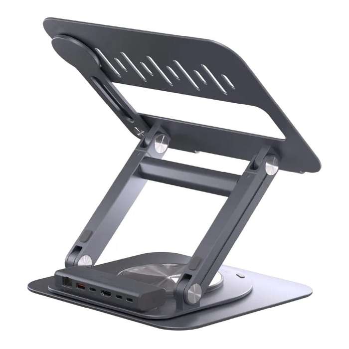 Adam Elements CASA Ultra 6-in-1 Type-C Notebook Hub Stand Grey AAPADHUBSTDUGY