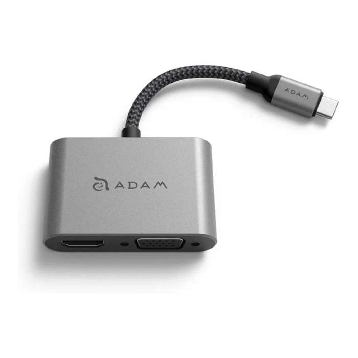 Adam Elements CASA VH1 2-in-1 Type-C Hub Grey AAPADHUBVH1GY