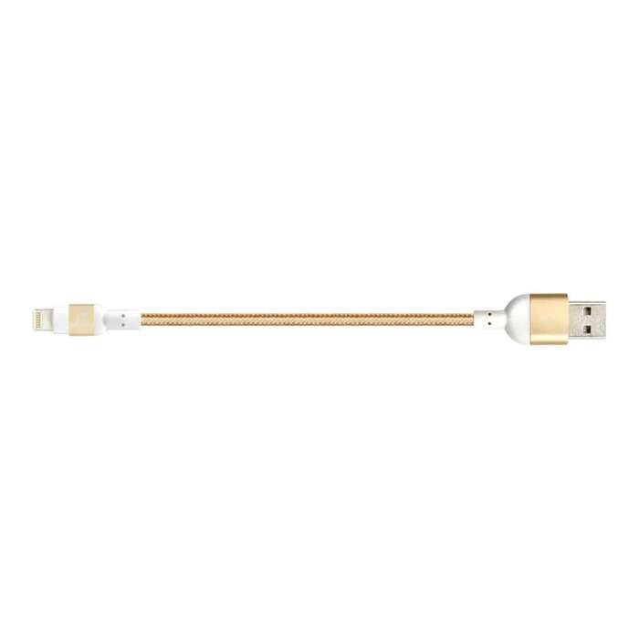 Adam Elements PeAk II Type-A to Lightning Braided Cable 20cm Gold ACBAD20MBFRPGD