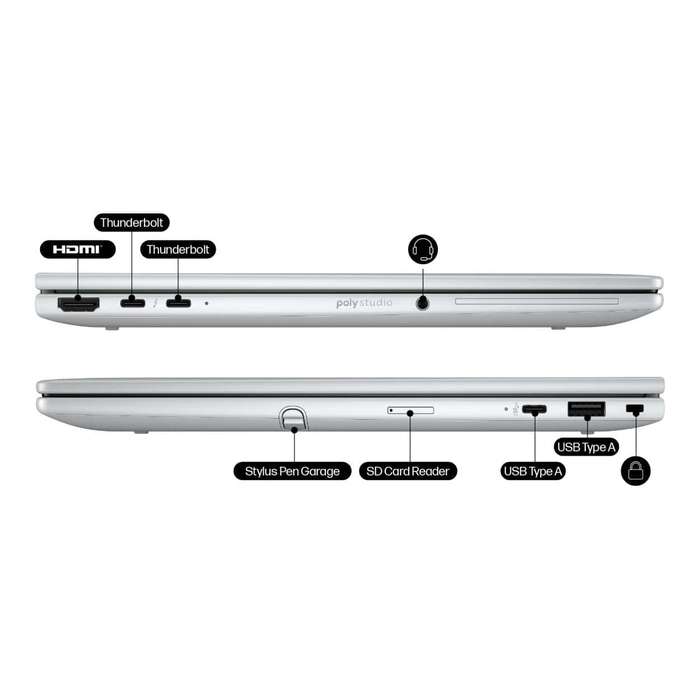 HP EliteBook 8 Flip G1i 13.3-inch WUXGA AI 2-in-1 Laptop - Intel Core Ultra 5 225U 512GB SSD 16GB...