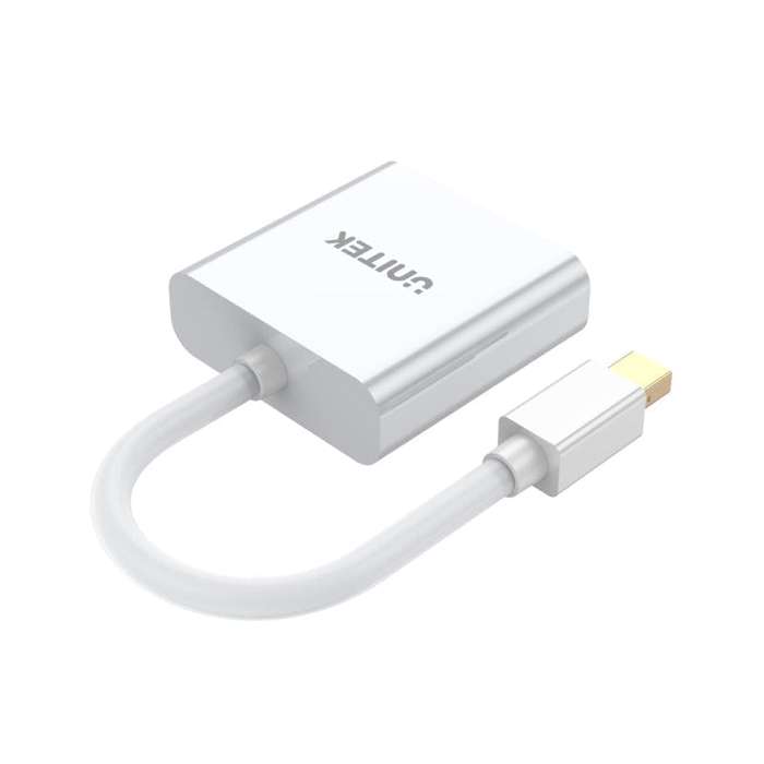 Unitek Mini Display Port To VGA Adapter Cable White ADA-MINIDIS-VGAF-W-U