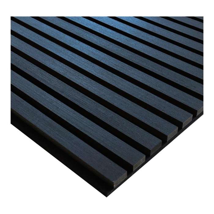 Parrot 600x2400mm Slatted Wall Panel Black Wood AP0624BW