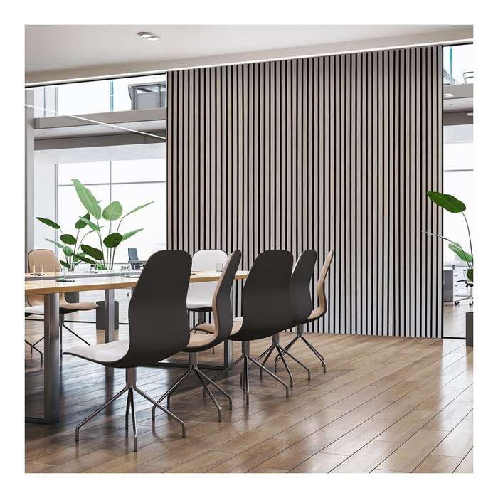 Parrot 600x2400mm Slatted Wall Panel Light Oak AP0624LO