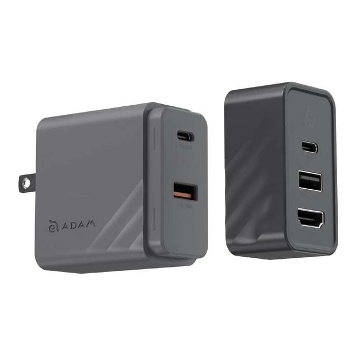 Adam Elements GaN Hub 65W Charger with HDMI Black APAADGHUBBK
