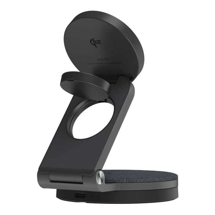Adam Elements Mag 360 Qi2 3-in-1 Foldable Travel Charging Station Grey APAADMAG360GY