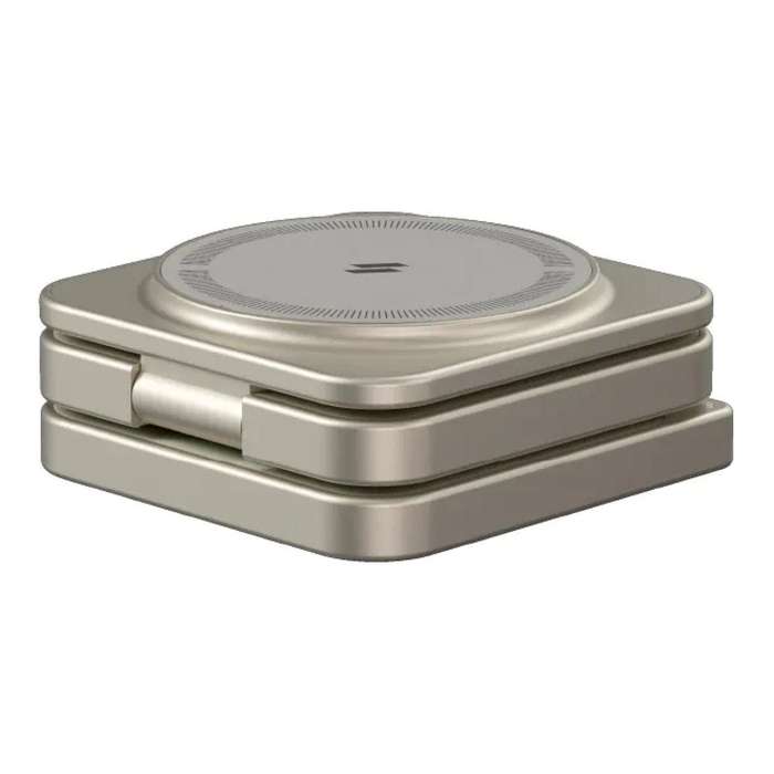 Adam Elements Mag 3 Pro Qi2 3-in-1 Foldable Charging Station Titanium APAADMAG3PRTM